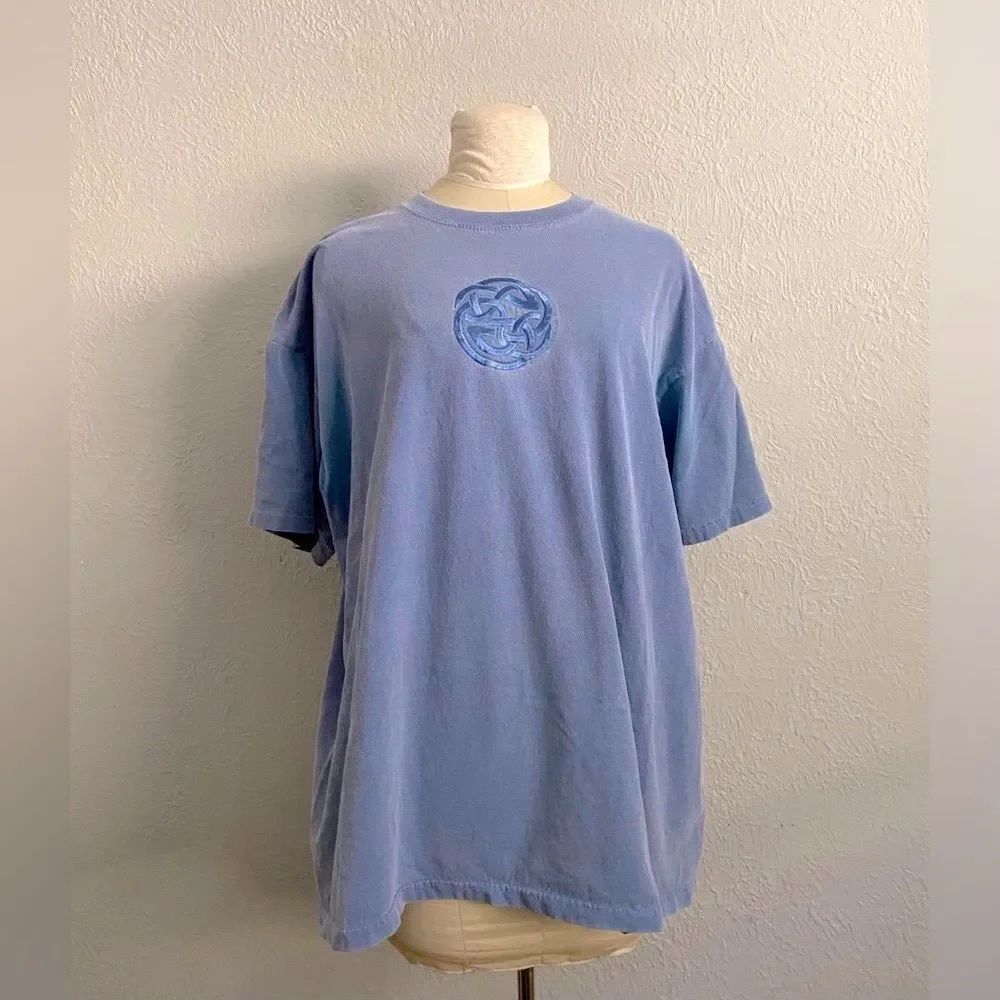 Vintage Celtic Knot Blue/Gray T Shirt Size XL
